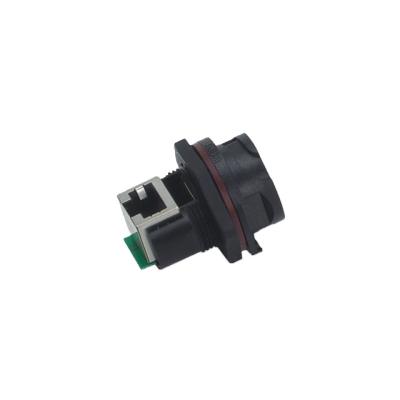 China IP67 power industrial bayonet connector RJ45F71RA rj45 plastic waterproof industrial connector ip65 socket for sale