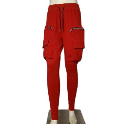 China Anti-wrinkle new fashion men's joggers matching pocket street pants outdoor sports fitness casual pants for sale