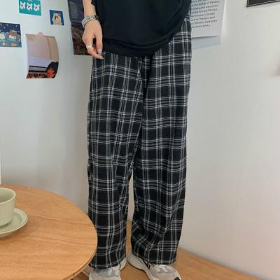 China Anti-wrinkle women's new pants 2021 spring and autumn new plaid casual pants women plus size pants trousers for sale