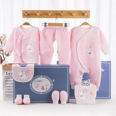 China Baby Gift Box Set Spring Summer Autumn And Winter Breathable Wholesale Cotton Newborn Clothes for sale