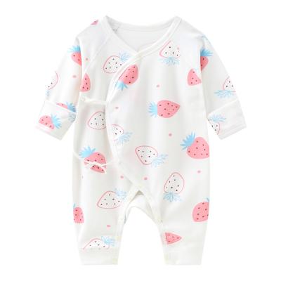 China Wholesale Baby Cotton 100% Pure Cotton Spring and Autumn Pajamas Style Slim Romper for sale