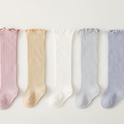 China Wholesale Anti-Fault Spring And Autumn Baby Stocking Knee Newborn Socks Fungus Edge Loosely for sale