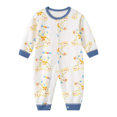 China Spandex/Cotton Baby Spring Medium Long Cotton Newborn Baby Clothes Indoor Pajamas and Autumn Sleeve for sale