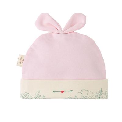 China 2021 New Pure Cotton Heart Lace Newborn Baby Hat for sale