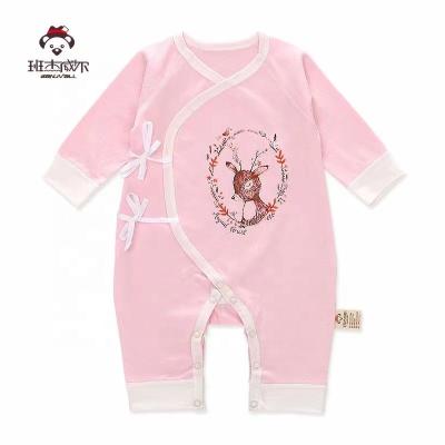 China Cozy baby clothes 2021 summer new children's spring and cartoon girls' one-piece 100% cotton clothes for sale