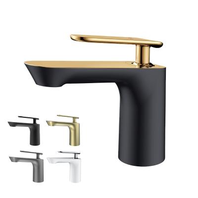 China Modern Single Basin Faucet Contemporary Style Basin Faucet Mixer Basin Faucet for sale