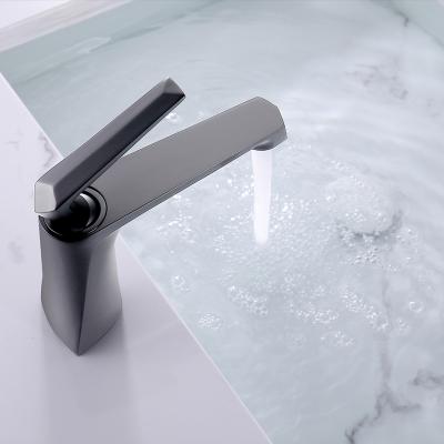 China Metered Faucets Hot And Cold Ceramic Sink Mixer Cartridge Water Taps Sanitary Ware Basin Mixer Bathroom Faucet for sale