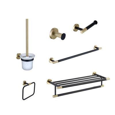 China Wall Mounted Type New Design Brass Bathroom Accessories Sets For Hotel Household for sale