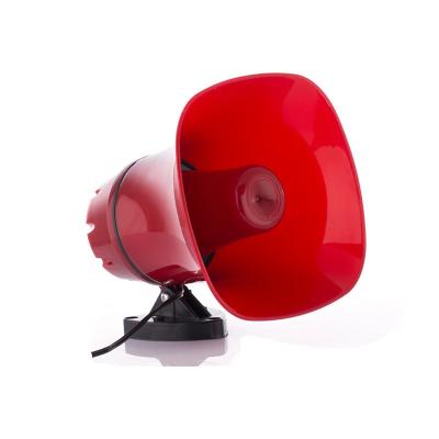 China Memory Card Supported 12V Car Siren Megaphone Speaker Amplifier with DC Power Source for sale