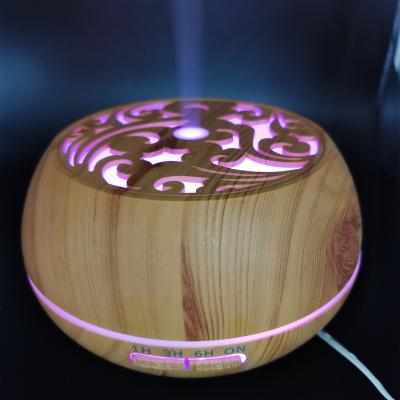 China 2022 Wood Grain Humidifier Aroma Oil Diffuser with Large Capacity and Vintage Style for sale