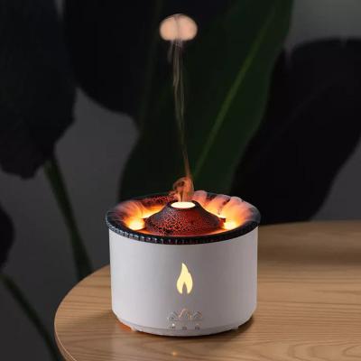 China Ervaar het verschil met 3D Flame Ultrasone Vulkaan Vochtbevochtiger Aroma Diffuser Te koop