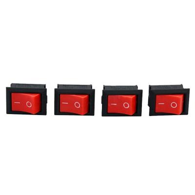 China Boat type switch kcd1-104 all black four leg rocker switch 15*21mm Peugeot electrical switch for sale