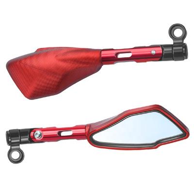 China Iron Motorcycle Refitting Accessories Refitting Scooter Reflective Rearview Mirror Electric Scooter Reversing Rearview Mirror for sale