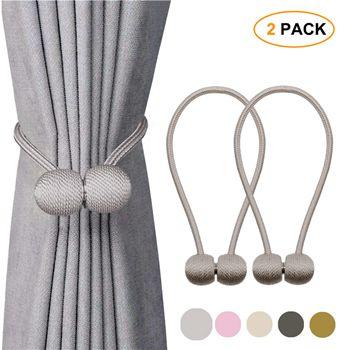 China @modern curtain accessories in durable magnetic curtain tiebacks, wholesale textile curtain holdback tiebacks, for sale