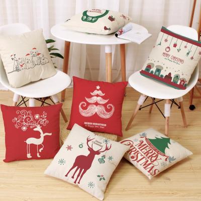 China Cute Massage Cartoon Christmas Tile Sofas Hold Decorative Pillow Waist Pillow for sale