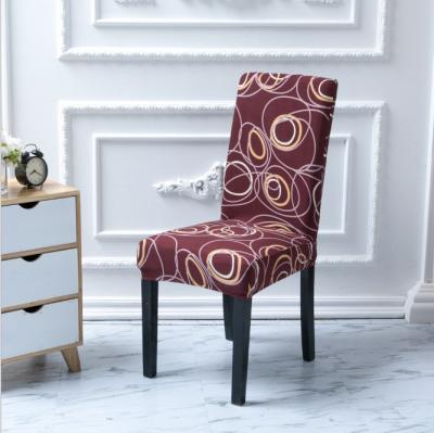 China Durable 100% Polyester Chair Cover Printed Chair Cover For Home for sale