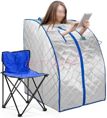 China Anti-Puffiness Far Infrared Portable Sauna Family Tent Sauna Heat Therapy Detoxification for sale