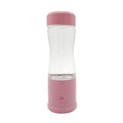 China Newest Guangzhou Hibon Hydrogen Car Water Generator Pink High Quality Outdoor Portable Hydrogen Water Bottle for sale