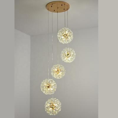 China Not Dimmable Modern Chandelier Crystal Ball Fixture Minimalist Ceiling Chandelier For Dining Room Living Room Bedroom for sale