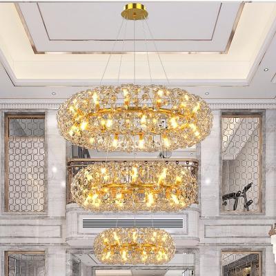 China Not Chandelier Indoor Decorative Lighting Living Room Dimmable Restaurant Ceiling Lamp Luxury Modern Crystal Chandelier for sale