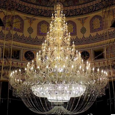 China Contemporary Customized Large LED Banquet Hall Decoration Chandeliers K9 Large Chandelier Modern Foyer for sale