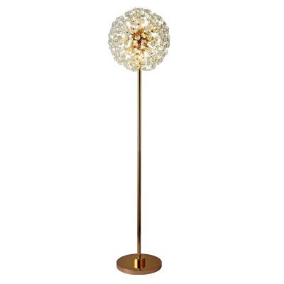 China Not Dimmable K9 Floor Lamp Study Room Living Room Crystal Modern Bedroom Lamp Nordic Decorative Lighting Fixture for sale