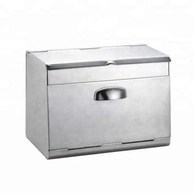 China Sustainable Metal Double Food Storage Bread Box For Kitchen for sale