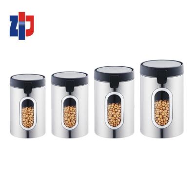 China Freshness Preservation Kitchen Accessories Food Storage Coffee Tea Coffee Sugar Canister Set With Lock Lid for sale