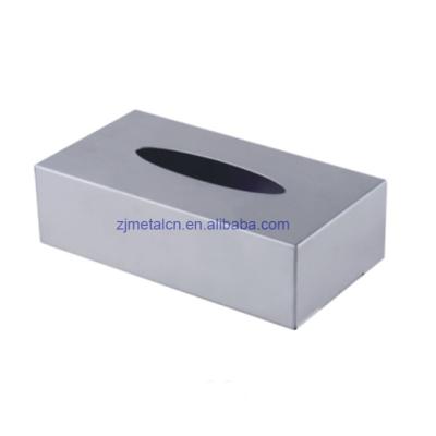 China 18/0 Small Stainless Steel Lunch Tissue Paper Box Holder for sale