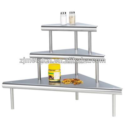 China High Quality Kitchen Corner Rack 3 Tiers Stainless Steel Corner Rack for sale