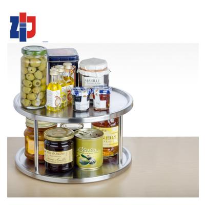 China 2 Tier Lazy Kitchen Storage Stainless Steel Sustainable Susan for sale