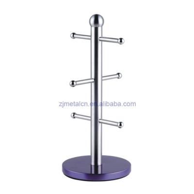 China Sustainable home base cup tree, stainless steel cup tree, coffee cup holder for sale