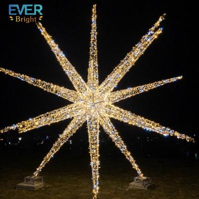 China Commercial Use Large 3D LED Star Light Outdoor Waterproof Pattern for Christmas Holiday Decoration for sale