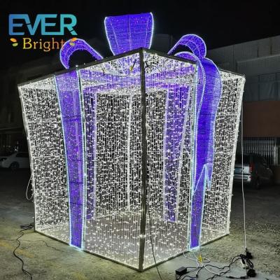 China commercial use 3d maker led christmas gift box pattern light for sale