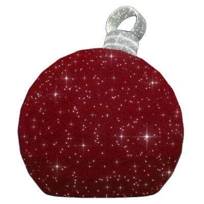 China Commercial use 80 cm led commercial christmas decoration outdoor warm white 3d led pattern ball for sale