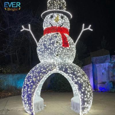 China 3D Outdoor LED Commercial Use Walkway Led Snowman Pattern Light IP68 for sale