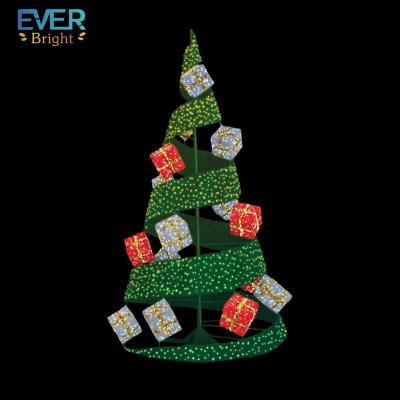 China Commercial Use Led String Light Commercial Giant Spiral Christmas Tree for sale