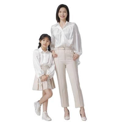 China Breathable the best flexible and breathable white shirt of beautiful and elegant children for clothing for sale