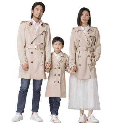 China Factory Supply Breathable Professional Workmanship Beige Ditch Coat For Clothing Supplies for sale