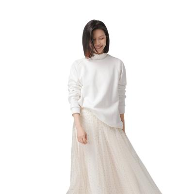 China Breathable Factory Direct Sales Various Sizes Pure White Sweater For Apparel Supplies for sale