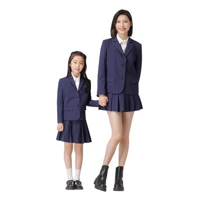 China British style casual / hot sale mother and daughter at low prices fits and wears well suit high waist pleated skirt for clothing products for sale