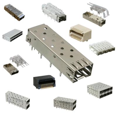 China EMI Without Light Pipe Press-Fit Type 1X1 SFP Metal EMI Shielded U77-A1118-200T Cage for sale