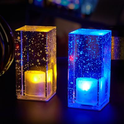 China Modern Portable Radio Leads ABS Table Lamp For Bar Or Pub With 6 Colors for sale