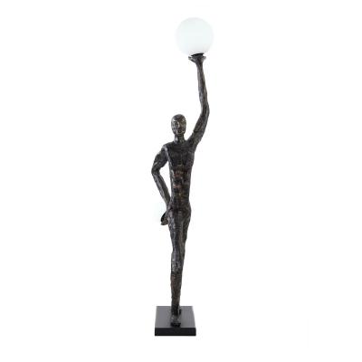 China Modern Nordic lobby living room mall villa hotel floor lamp sculpture art human body designer portrait creative decoration for sale