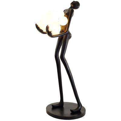 China Modern Hall Sculpture Floor Lamp Creative Standing Led Human Art Designer Sales Postmodern Office Lobby Exhibition for sale