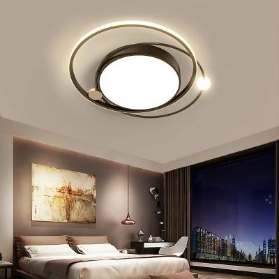 China Modern Hotel LED Ceiling Lights with Remote Control for Living Room Master Bedroom Study Luxury Gold Chandelier Ceiling Indoor Lamp for sale