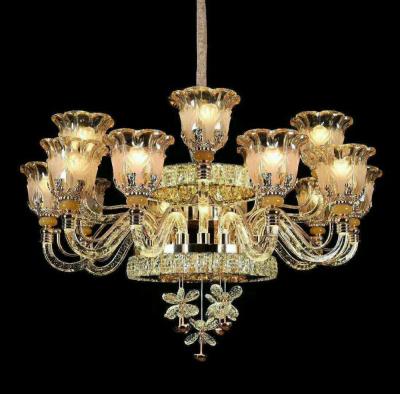 China Luxry and Sensitive Luxury LED Crystal Chandelier with Candle Lights for Hotel Residence or Villa for sale