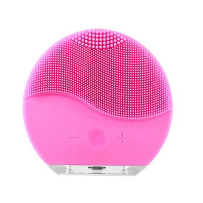 China Electric Chargeable Mini Facial Brush Cleansing Acne Treatment Cordless Deep Pore Exfoliate Ultra Sonic Face Cleaning Brush Skin Care Tools for sale