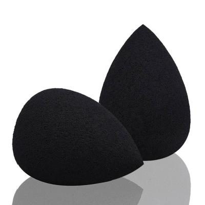 China Professional Facial Blending Sponge Powder Makeup Applicator Black Cosmetic Blending Cream Sponge for sale