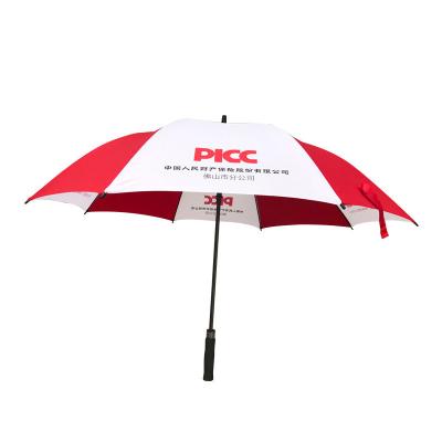 China Advertising Umbrella Made Straight Golf Umbrella Folding Three Fold Umbrella Manufacturers Set Logo for sale